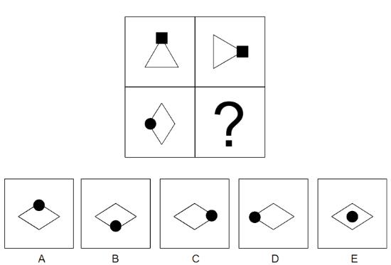 prevue working with shapes sample question