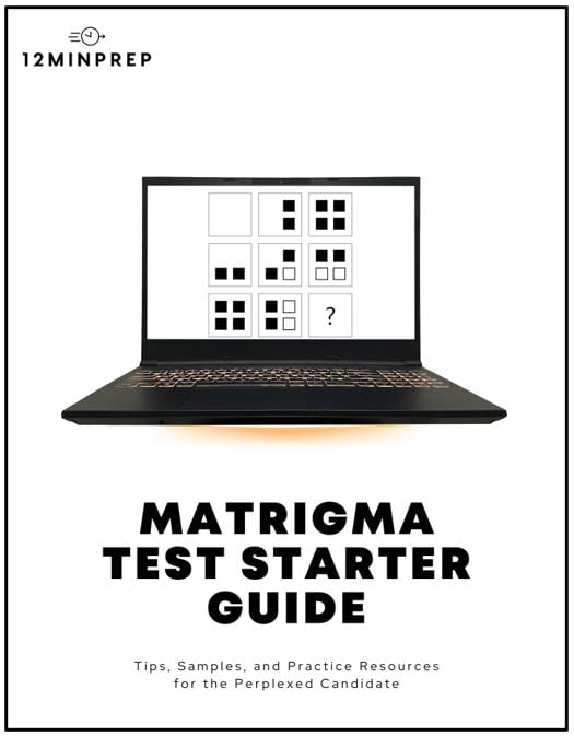 Cover image of Matrigma test PDF starter guide.