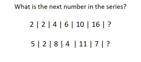ccat number series sample questions