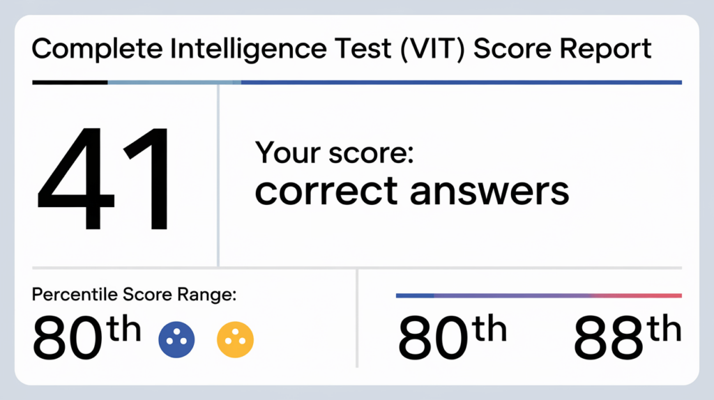HFM talent Index VIT test score mockup.