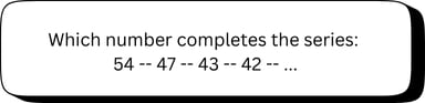 Complete Intelligence test (VIT) sample question in number series.